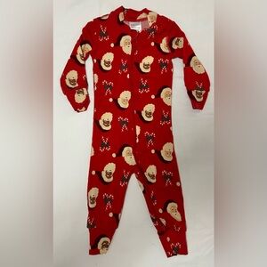 Hanna Andersson red Santa pajamas sz 12-18 mo EUC smoke free home